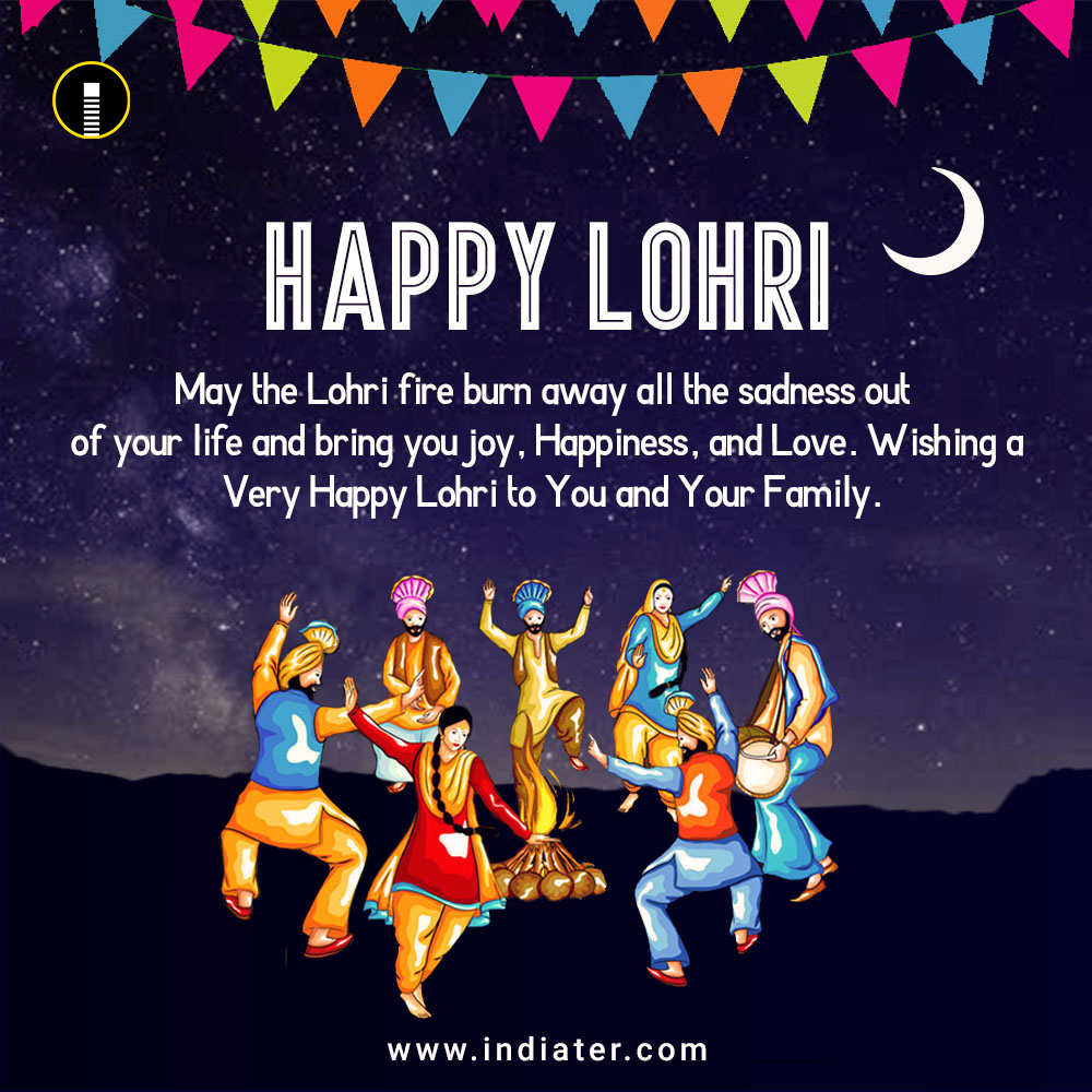 Lohri Festival Wishes Greeting Card Free Download Psd Indiater