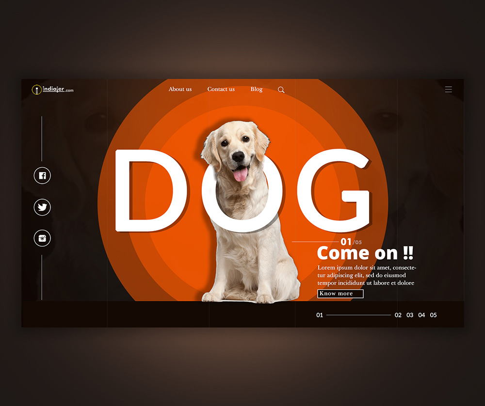 Free Pets Website Slider Design Templates Free Download - Indiater