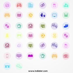 Creativity-icon-set-and-creative-mind-with-design,-portfolio-mobile-application-and-design-software.-Diploma-related-creativity-icon-for-web-UI-logo-design