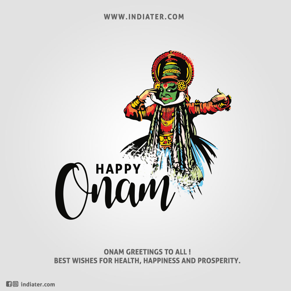 Beautiful Onam Greeting Card Designs and Onam Wishes PSD Template ...