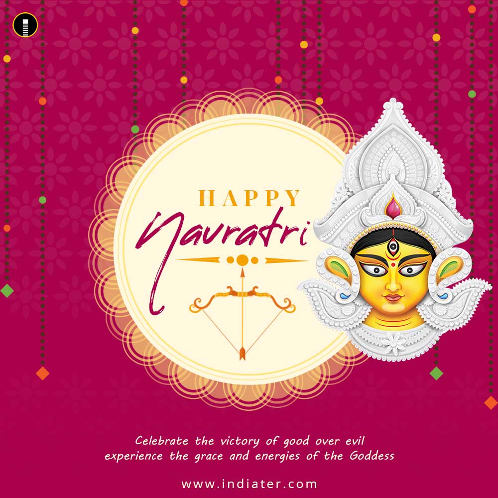 free happy navratri wishes greeting cards download - Indiater