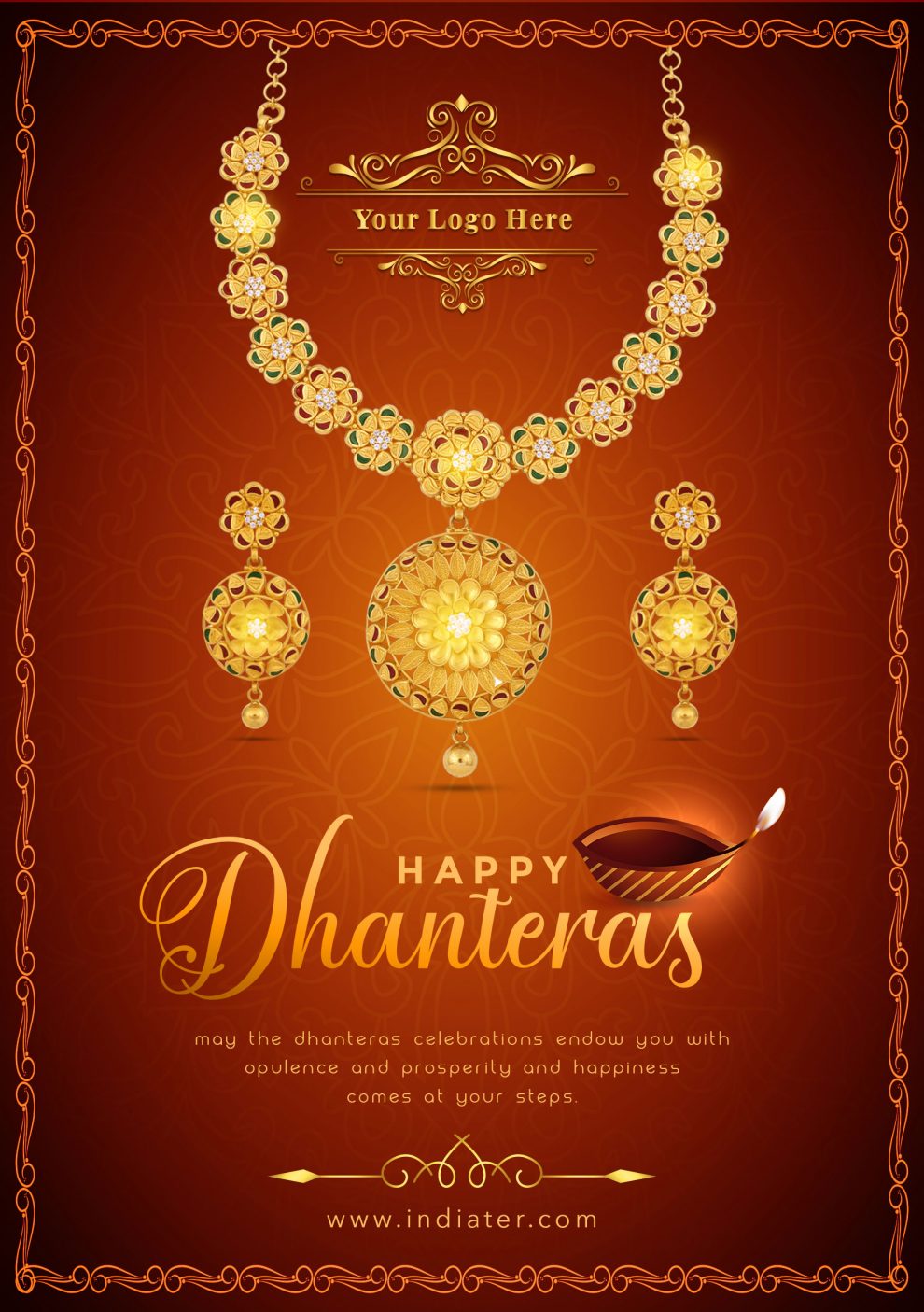free-dhanteras-celebration-jewellery-sale-promotion-flyer