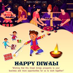 Creative Diwali Festival Template Design with Happy Diwali Celebration image