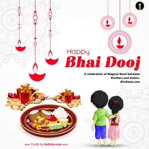 indian festival bhai dooj celebration background design - Indiater