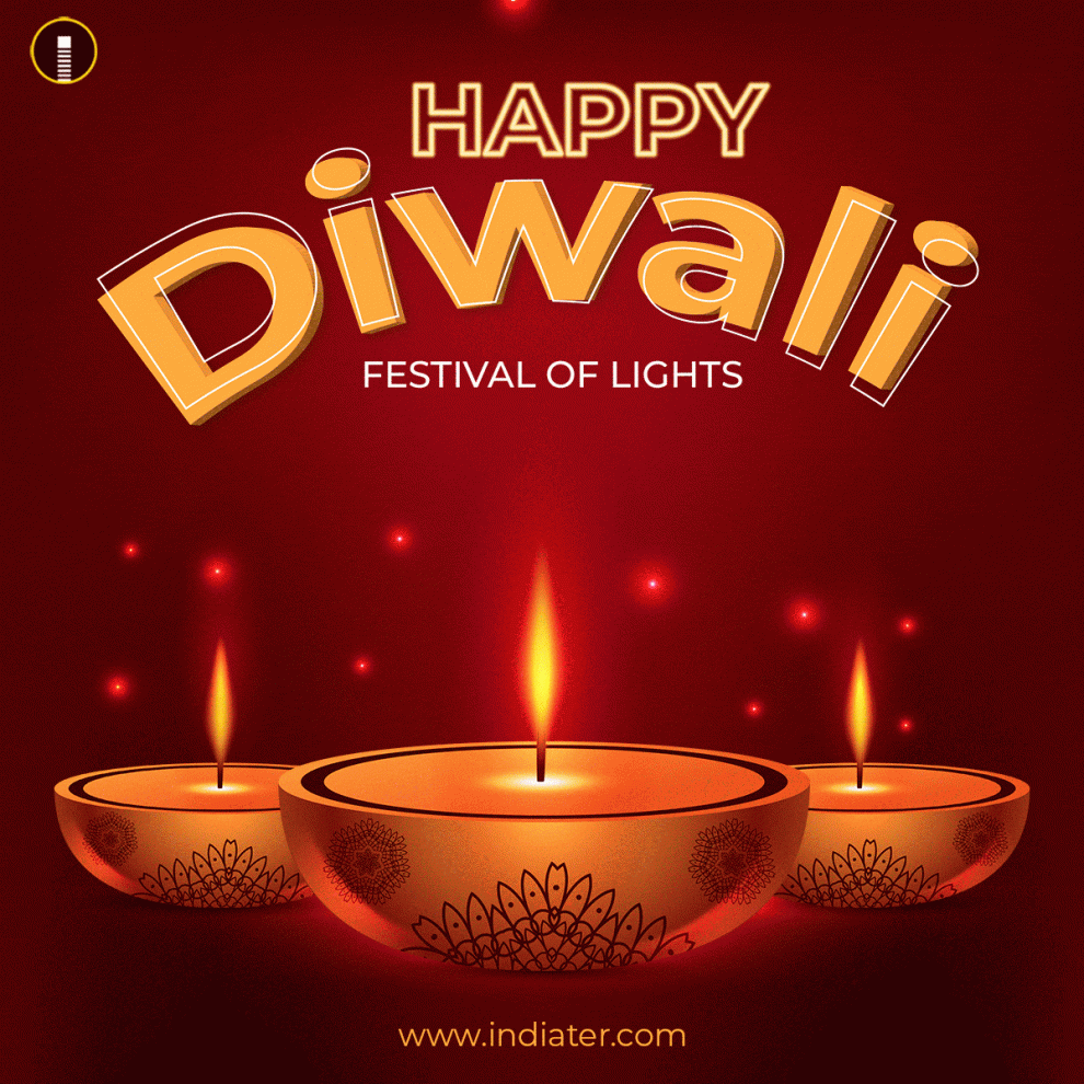 Happy Diwali Wishes Animation GIF Free Download - Indiater