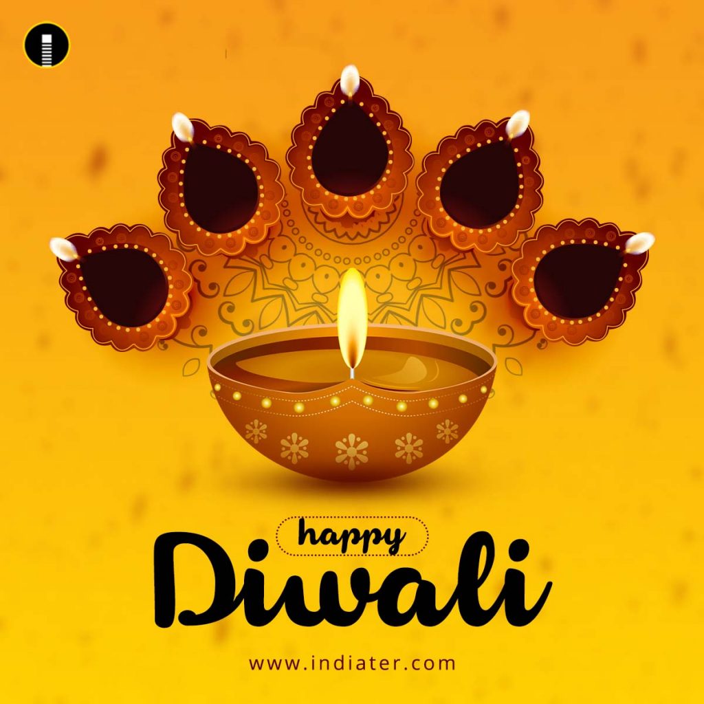 diwali photoshop template free download