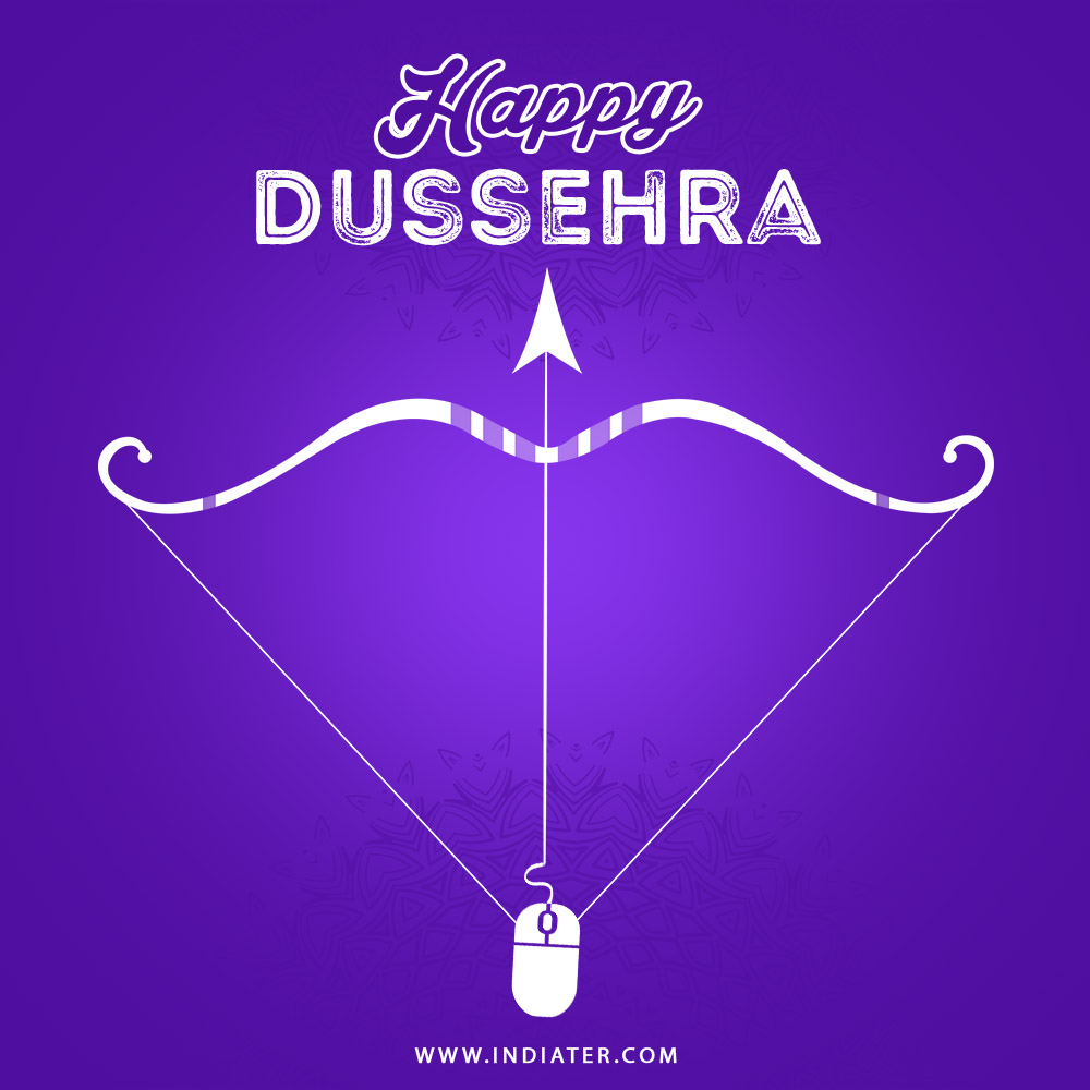 Free Happy Dussehra Festival Celebration Background Design with Bow and  Arrow - Indiater