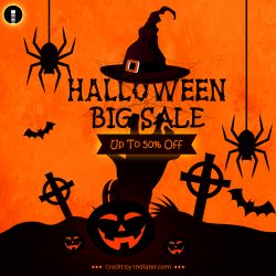 halloween-big-sale-with-scary-faced-vector