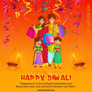 Happy Diwali Wishes festival image with greetings - Indiater