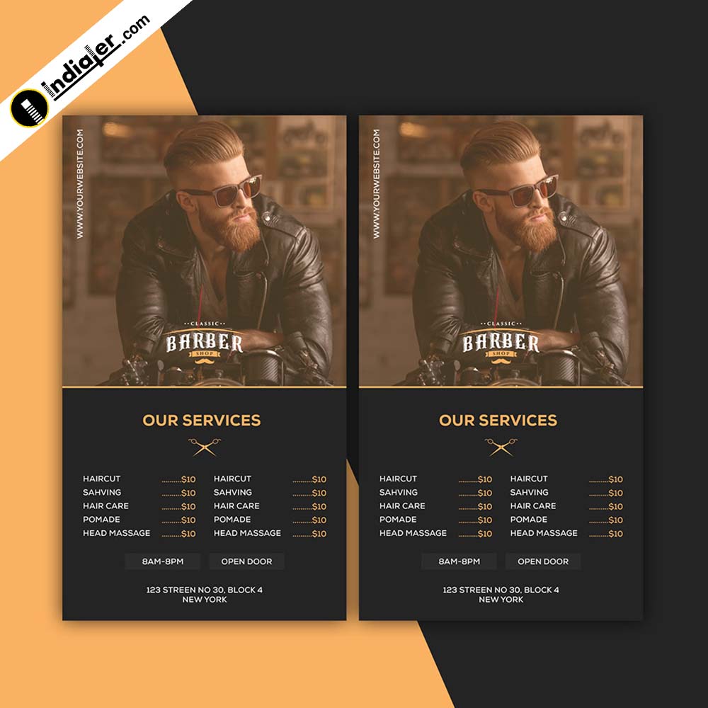 Free Barber Shop Promotion Instagram Story Template - Download in