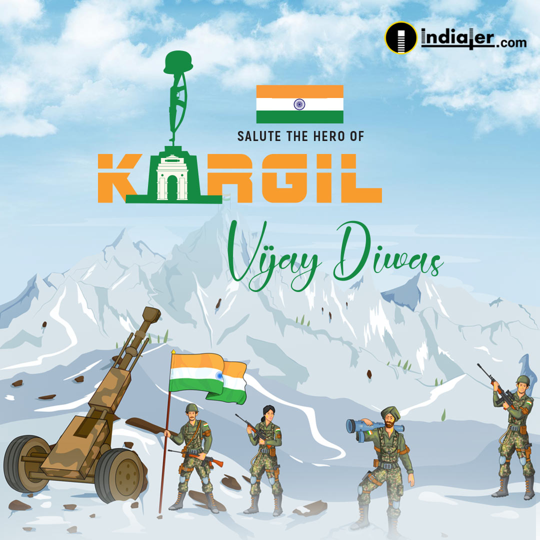 Kargil war drawing|Indian army drawing|kargil Vijay DIWAS drawing|Independence  day|BhartiCreative - YouTube