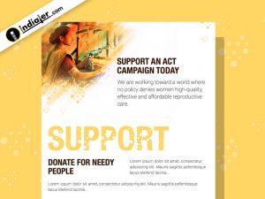 Free Charity Email Design PSD Template - indiater.com