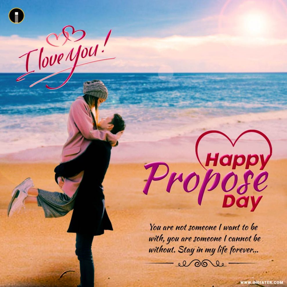 Free Happy Propose Day Wishes Greeting Design with Messages Quotes ...