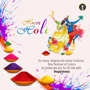 illustration of abstract colorful Happy Holi background - Indiater