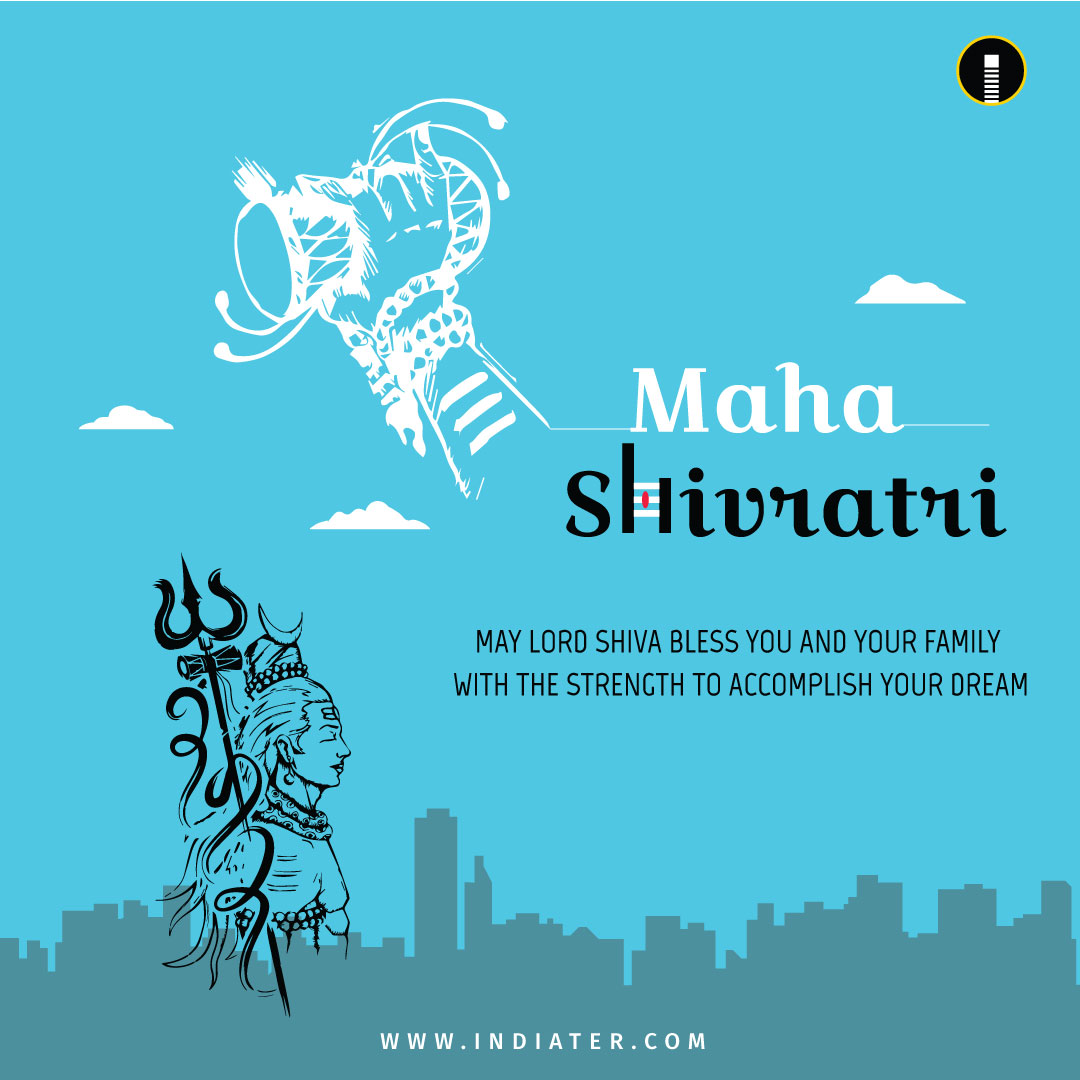 Illustration Of Happy Maha Shivratri Greeting Card Design. - Indiater