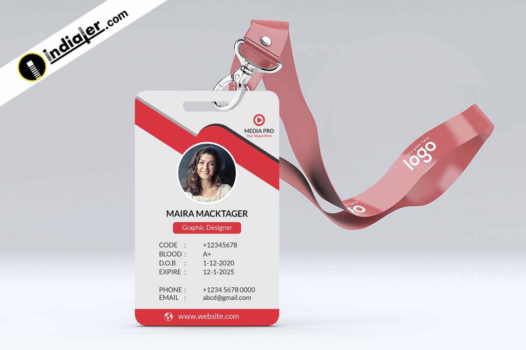 Download ID Card Design Free Mockup Download - Indiater