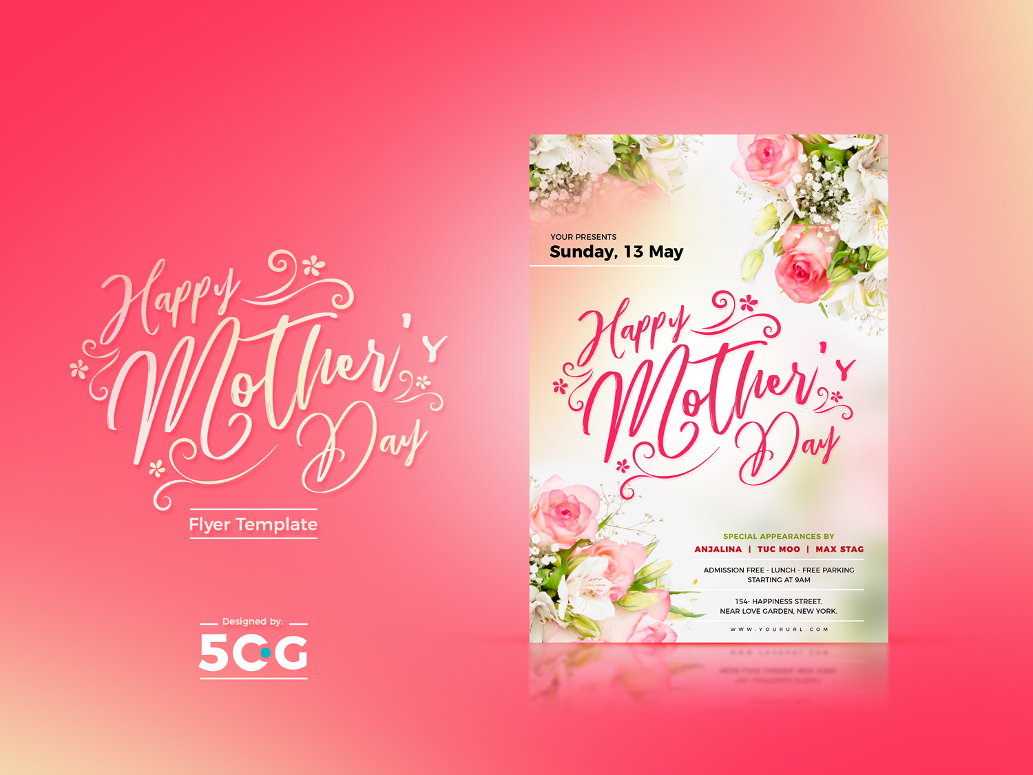 Free Mothers Day Flyer Template 2020 Dia das Mães: 24 Flyers Gratuitos em PSD