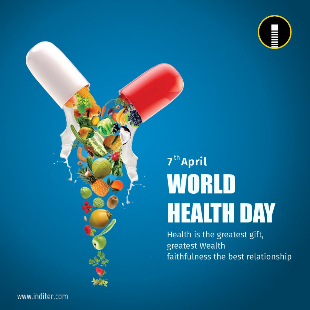 free-world-health-day-concept-with-healty-lifestyle-background-vector