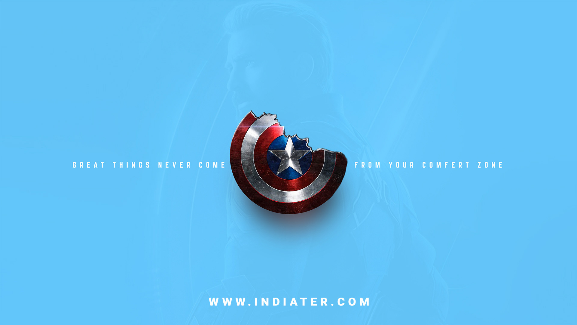 4 Different Color Captain America Shield Wallpaper with Positive Quotes  Adobe Photoshop Background Designs Free Download - Indiater