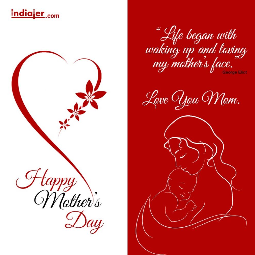 Free Download Happy Mother´s Day Greeting Card Design with Flower ...