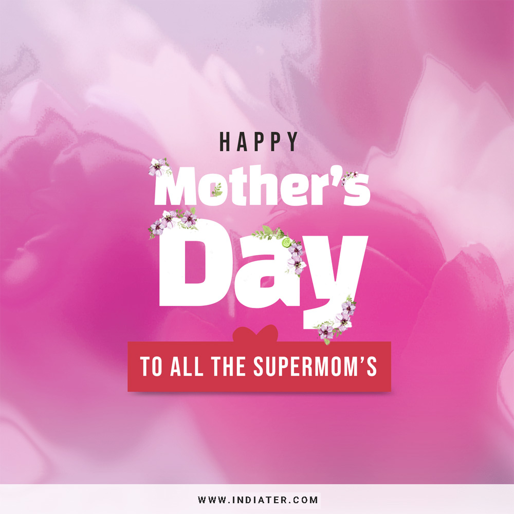 Free Beautiful Pink Background Flowers Text Mothers Day Wishes ...