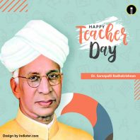 Free Modern Happy Teachers Day Wishes Banner with Dr. Radha Krishna ...