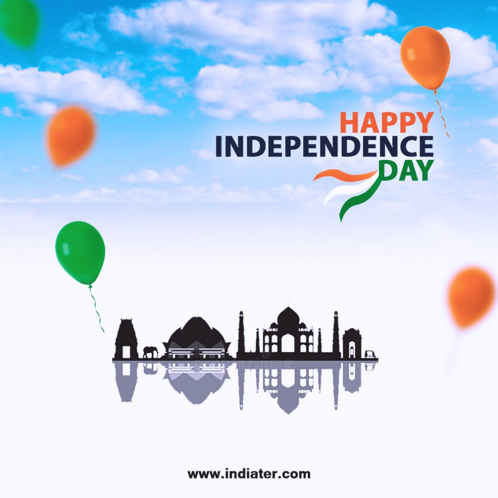 Free Most Beautiful Independence Day Wishes 2020 Images Banner PSD ...