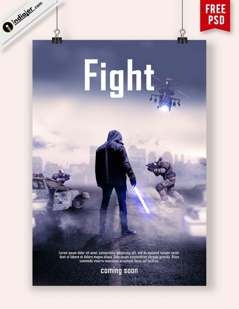 Modèle Action Movie Poster Template