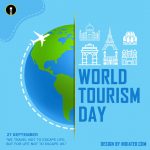 Free Cute Banners About World Tourism Day PSD Template - Indiater