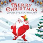 Free Merry Christmas 2020 Wishes Greeting Banner Template PSD - Indiater