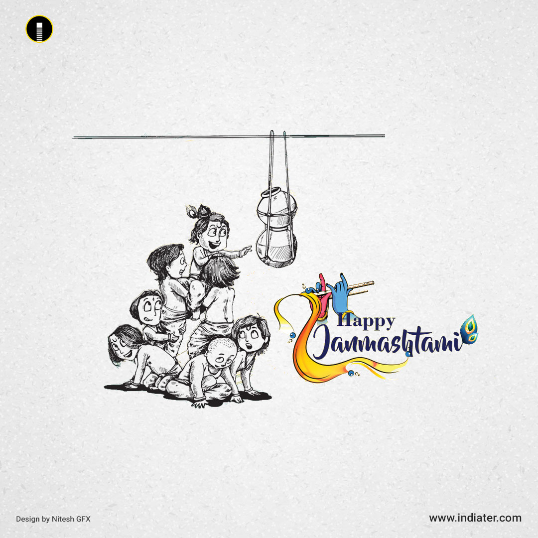 40 Free Janmashtami Wishes Banner Design PSD Template for Facebook and  Instagram and Whatsapp and Linkedin Wishes Card - Indiater
