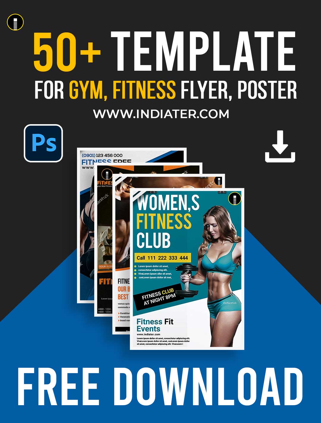 FREE 50+ Customize Gym Fitness Centre Promotion Poster or Flyer Photoshop  Template - Indiater