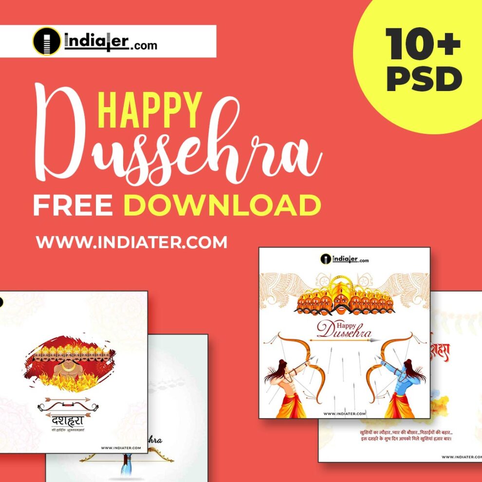 15+ Free Happy Dussehra Festival Wishes Greeting Card Social Media Post ...
