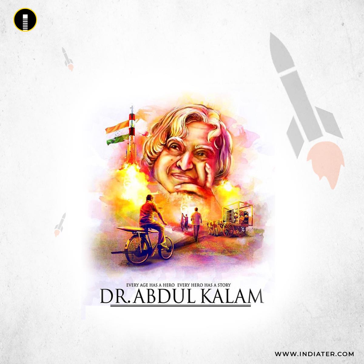 Free Banner for India wishes Happy Birthday APJ Abdul Kalam PSD ...