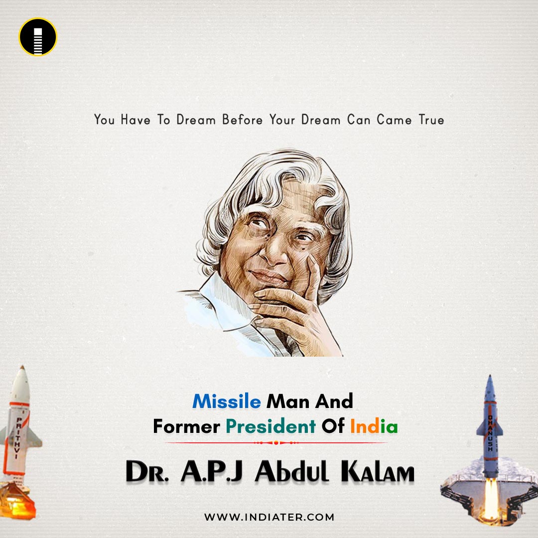 Free Dr.APJ Abdul Kalam's Birth Anniversary Banner PSD Template - Indiater