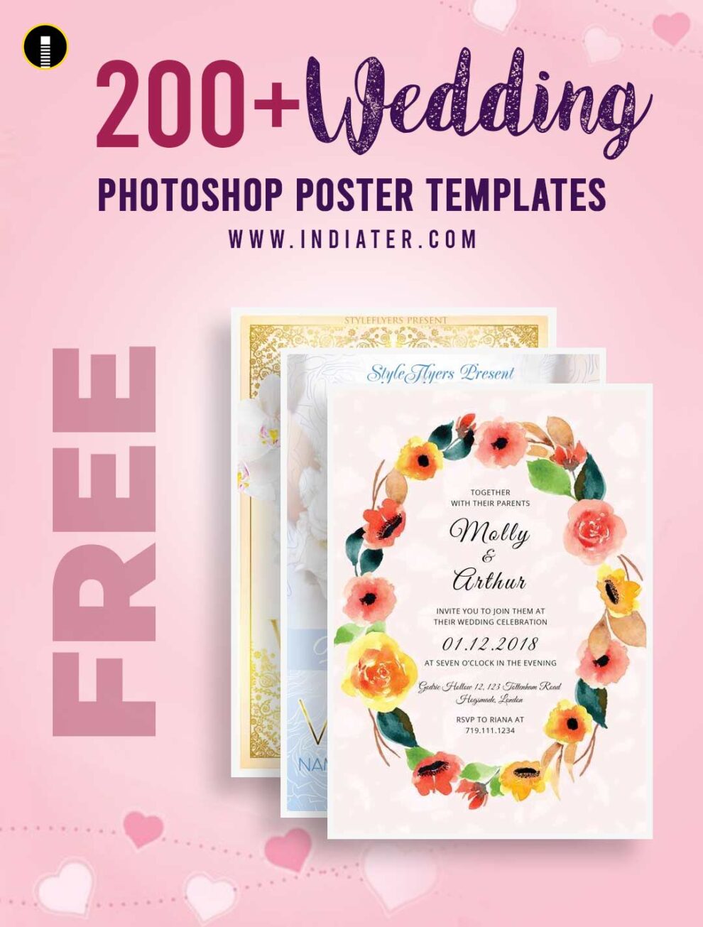 200+ Free Download Luxury Wedding & Engagement Invitation Card & Poster,  Flyer PSD Templates - Indiater