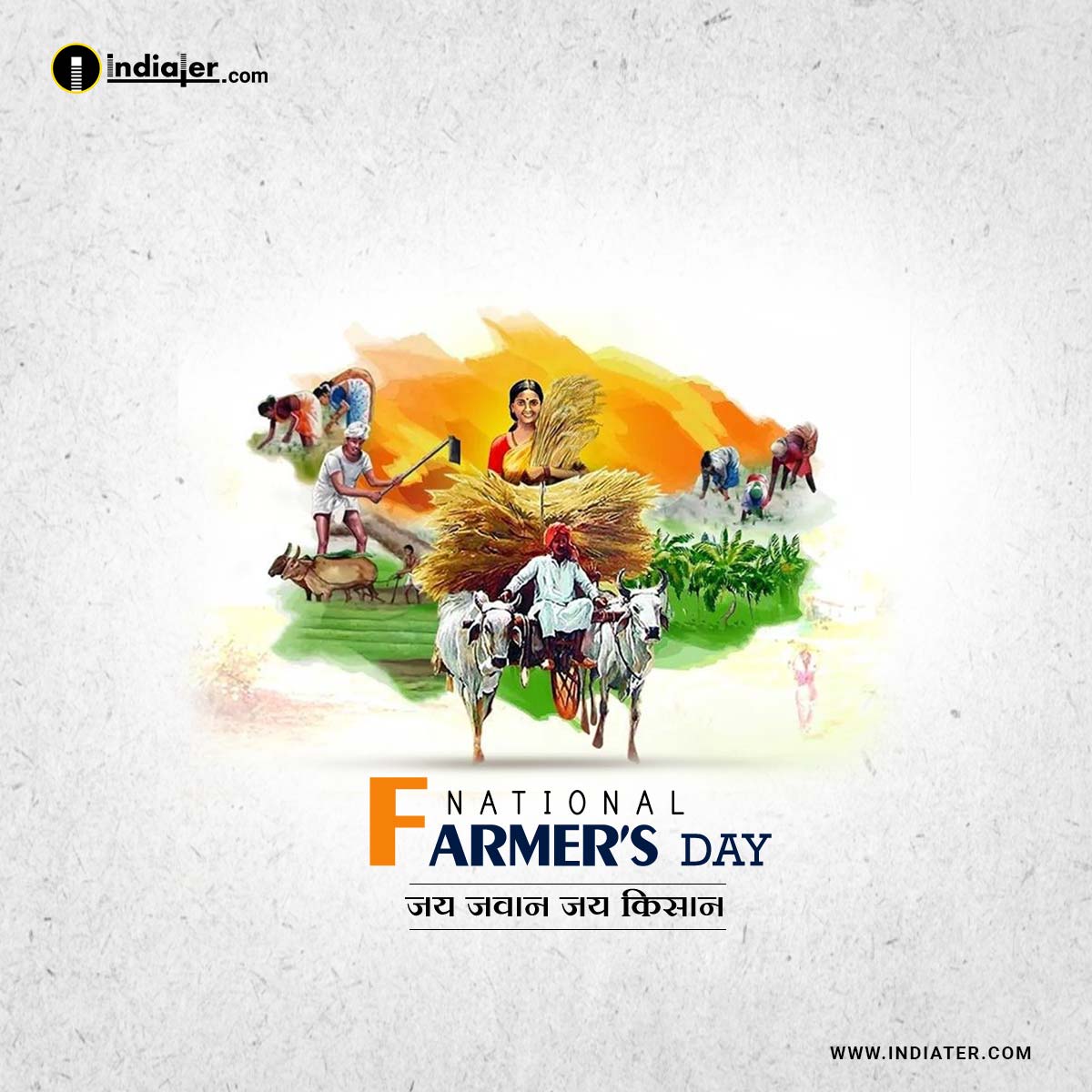 Free National Farmers Day Of India Celebrating Concept PSD Banner ...
