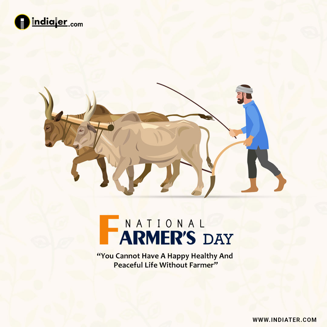 Vector Illustration Greetings Celebrating Kisan Diwas National Farmers Day  India Stock Vector by ©Vectorillusion 431504872