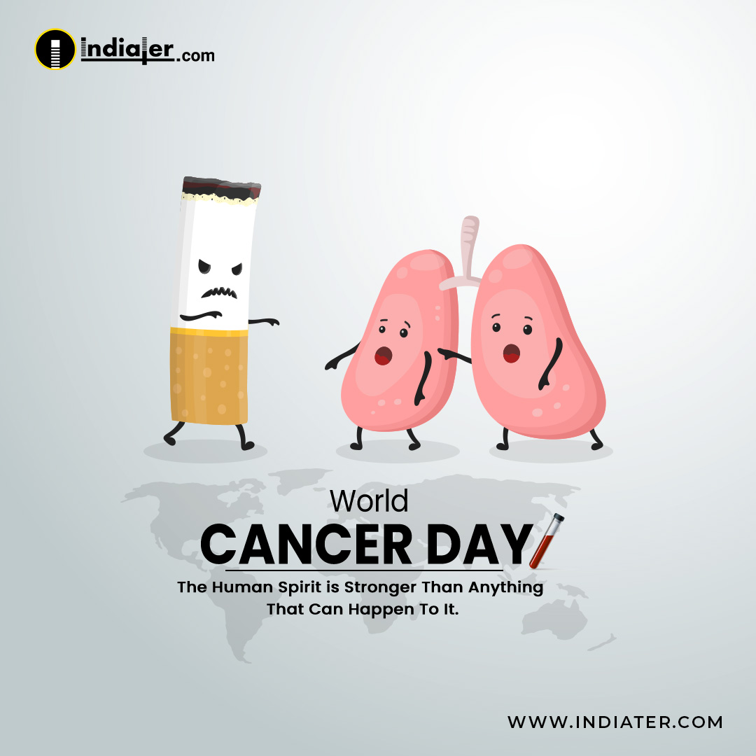Free World Cancer Day Banner Design For Instagram And Facebook Timeline Post Image Photoshop Template
