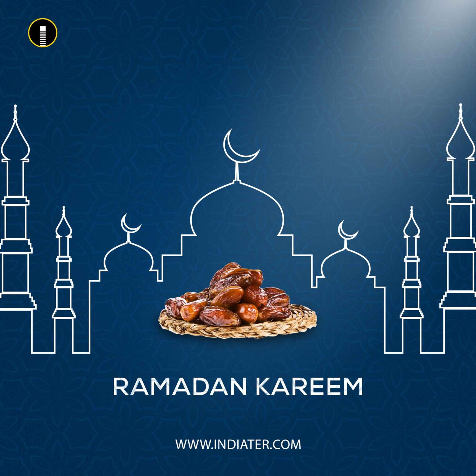 Free Download Ramadan Kareem Iftar Blue Background Banner Psd Template ...