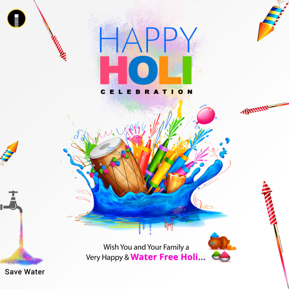 Free Download Wishes Hindu Traditional Happy Holi Festival Banner Psd