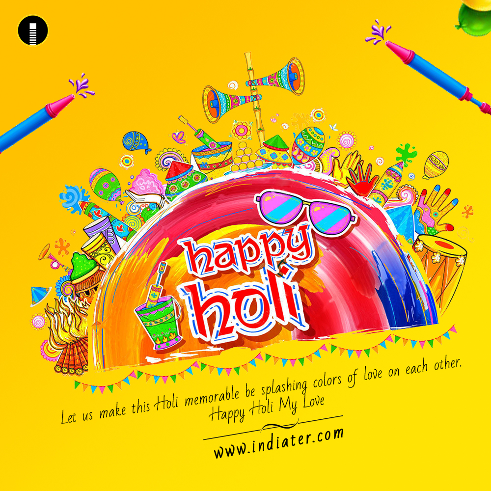 happy holi banner