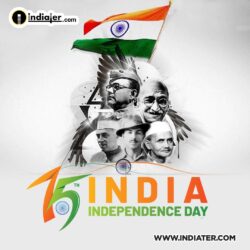 Free India Independence Day Messages Banner 15 August Wishes 2022 PSD ...